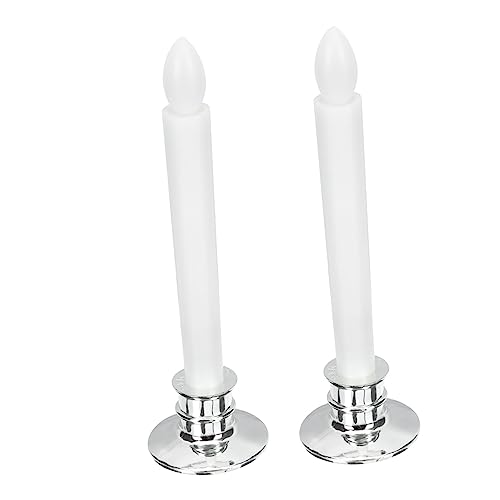 Vela electrónica decorativa pack de 2 para iluminación romántica en cenas y fiestas en casa