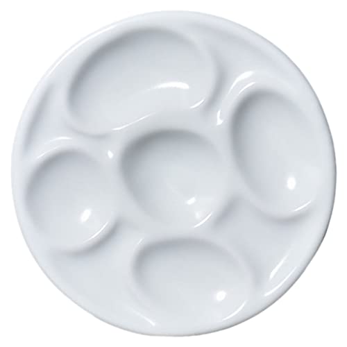 ARTIBETTER Ceramic Palette Inkstone Chinese Painting Palette Watercolor Mixing Plate for Artists