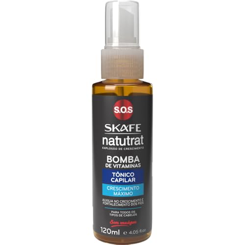 Tônico Capilar Crescimento Máx Natutrat S.O.S Bomba de Vitaminas 120ml, SKAFE