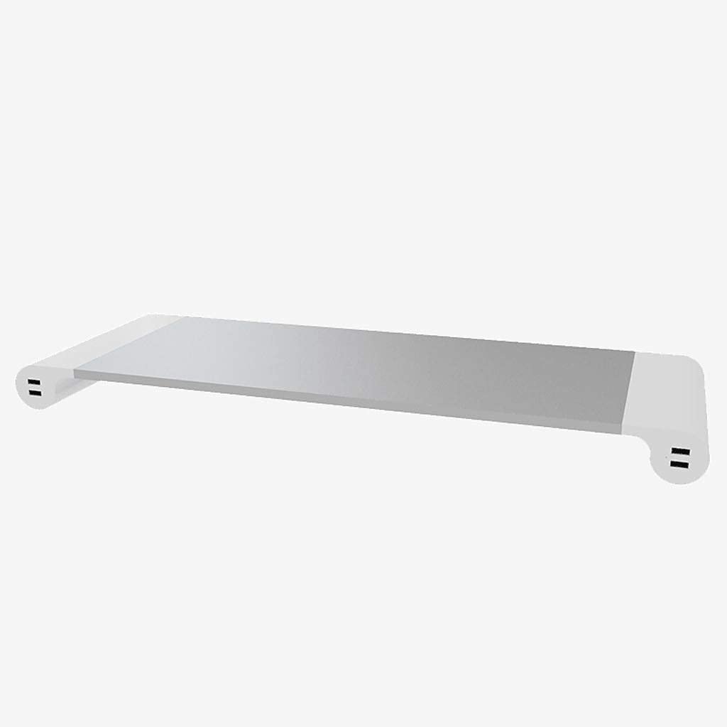 Computer Monitor Riser Desk Stand, Laptop Shelf with Organizer Drawer