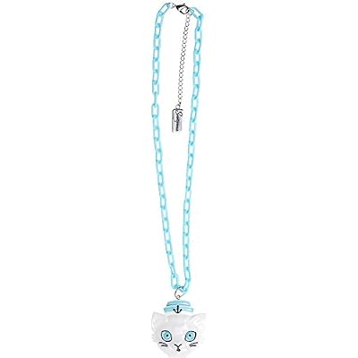 Chunky Nautical Cat Necklace - White & Blue - from Sourpuss Clothing