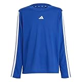 アディダス シャツ キッズ TR-ES 3ストライプス LSシャツ ユニセックス子供 KLJ85 チームロイヤルブルー/ホワイト (JM1579) 130