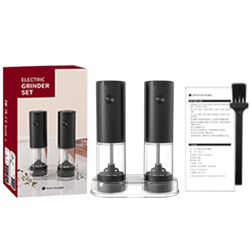 Molinillo eléctrico fácil de usar sal marina y pimienta negra molinillo para cocinar utensilios de cocina