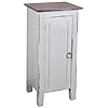 Sunset trading shabby chic cottage accent cabinet antique gray with old java top  urban country home decor