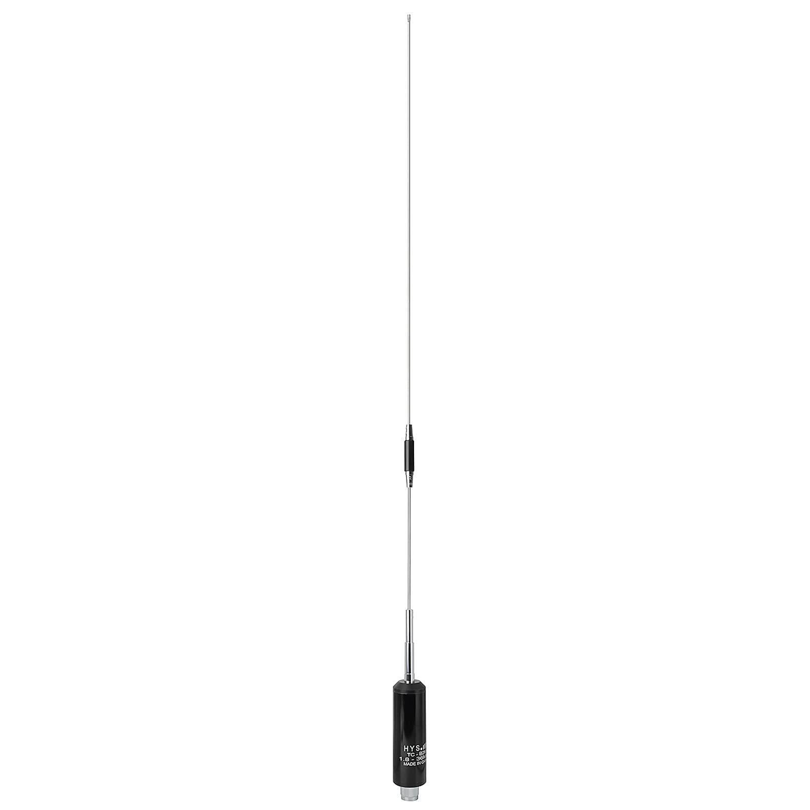 HYS Antenne mobile CB 1,8-36 MHz en acier inoxydable pour radio mobile de 11 m