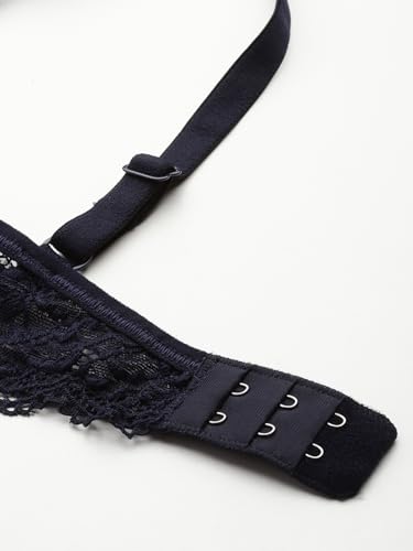 Image of LEADING LADY Women Bra | Non Padded | Non Wired | Full Coverage | T-Shirt Bra | Lace Style Adjustable Straps | Every Day Bra