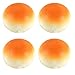 LUOZZY 4pcs Fake Bread PU Bread Model Artificial Bread Decoration Model Bread Toys Simulation Bread Shape Realistic Food Photography Props for Home Kitchen Party