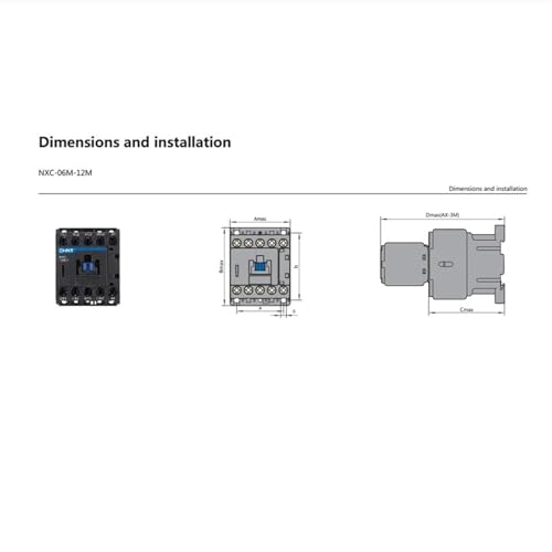 Mini contacteur NXC-06M10 basse consommation 6A 24V pour automatisme compact - 3