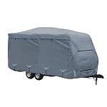 GEARFLAG Travel Trailer Camper RV Cover 4 Layers with Reinforced Windproof Side-Straps Anti-UV Water-Resistance Heavy…