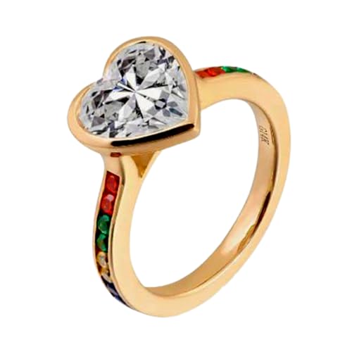 Bague de fiançailles en argent 925 et éclats précieux DEF-VVS éternels