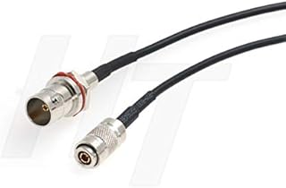 HangTon Camera Monitor Mini SDI to SDI 3G Coaxial Cable for Blackmagic RG174/U 75 ohm (30cm, DIN 1.0/2.3 to Female BNC)