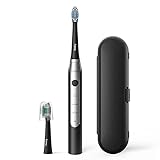 Ultrasonic Toothbrush Dnsly Electric Sonic Toothbrush for Adults and Kids, 3 Modes Rechargeable Whitening Electric Toothbrush, 2 Minutes Smart Timer, 2 Hour Charge for 30 Days Use, Black 710