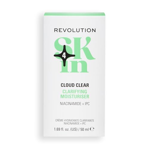 Revolution SKin, Cloudy Clear Clarifying Moisturiser, Crema Facial Ligera e Hidratante con Niacinamida, Vegano y Libre de Crueldad, 50ml - imagen 7