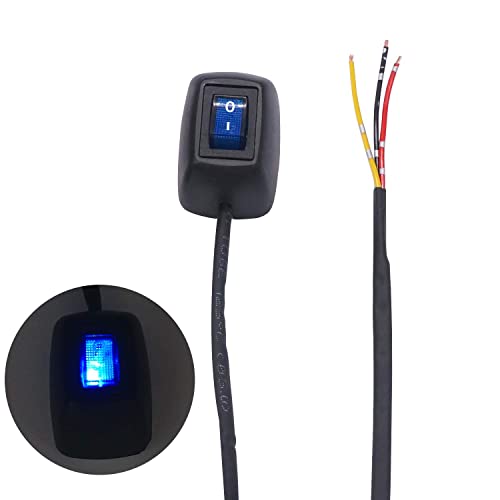 Twtade HZCX-3X Paste Type Switch Car Push Button Switch With Led Light On/Off Dc12V/10A 24V/5A Water Drop Shape Diy Car Switch Spst Rocker Switch thumb #3