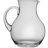 Detalles: largo/ancho: 16,5 cm. Altura: 21,8 cm. Diámetro: 9,8 cm. Volumen: 2000 ml. Recomendación de llenado: 1500 ml. 1 unidad. Cristal Crystalline sin plomo. Peso: 1004 g. Colección: Habana. Hecho a mano. Jarra de cristal abombada con mango seguro para el uso diario.