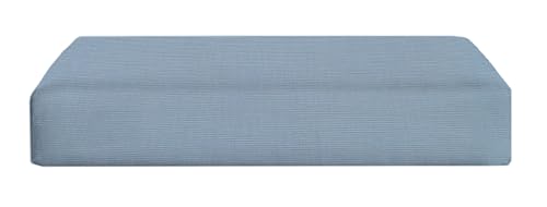 RSH DECOR: Foam Ottoman Cushion | 23" x 19" x 4" | Sunbrella Performance Fabric | Water-Resistant | Outdoor Replacement Cushion for Patio Furniture | Canvas Air Blue - Made in USA