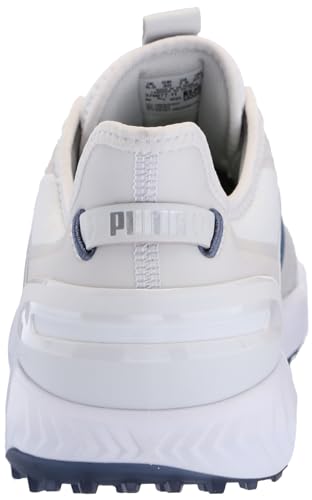Puma Golf Men's Ignite Elevate Golf Shoes, Feather Gray/Evening Sky/Puma White, 143