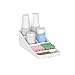 Mind Reader 7 Compartment Coffee Condiment, Cups, Lids, Sugars, Stirrers,Storage Organizer, White