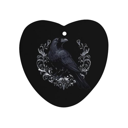 Crow Car Air Freshener Hanging Aromatherapy Tablets for Car Accessories Love form