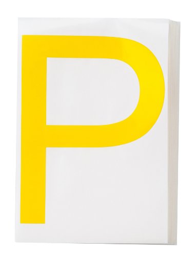 Brady 121786 stop aux marquages effacés avec ces lettres jaunes robustes
