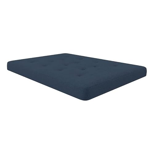 Signature Sleep Trule 8" Pocket Coil Reversible Futon Mattress Full In Blue #TOP15