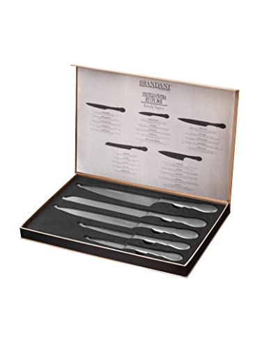 BRANDANI SET 5 PZ COLTELLO CUCINA ANTICHI SAPORI INOX