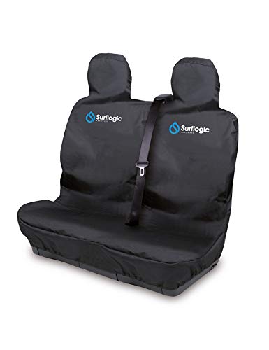 SURF LOGIC , Funda Impermeable Para Asiento Coche Doble Unisex Adulto, Negro (Black), L