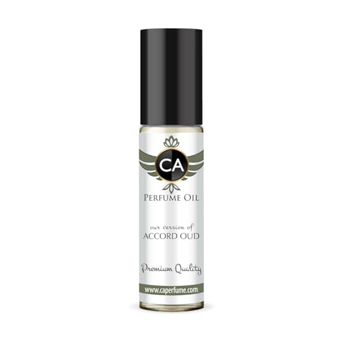 CA Perfume Impression of Accord Oud Unisex Fragrance Oil Amber Spicy Scent Long Lasting Perfumes for Women &amp; Men Travel Size TSA Ready Mini Parfum Body Oil Roll-on 0.33 Fl Oz 10ml
