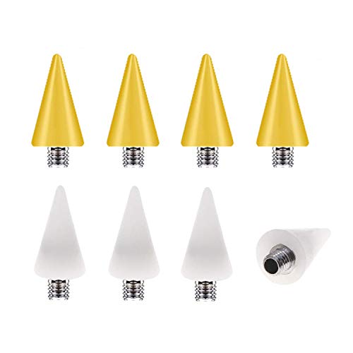ANGNYA 8 Pcs Nail Rhinestones Picker Wax Replacement Head Tips for Nail Dotting Pen Beads Rhinestones Dual Ended Wax Nail Rhinestones Picker Replacea Nail Accessories with Case