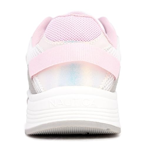 Nautica Tênis esportivo infantil para meninos e meninas – Salto acolchoado grosso, tênis de corrida