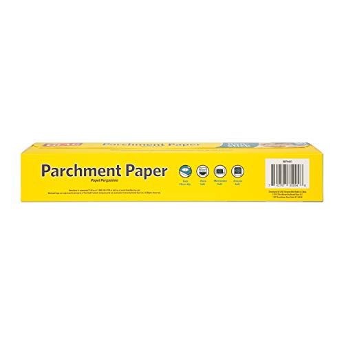 Glad Papel manteiga para assar | Papel manteiga enrolado para assar e armazenar alimentos | Papel ma