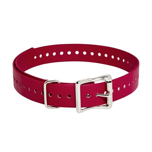 Sangle de collier de 2,5 cm ajustable imperméable rouge - 2
