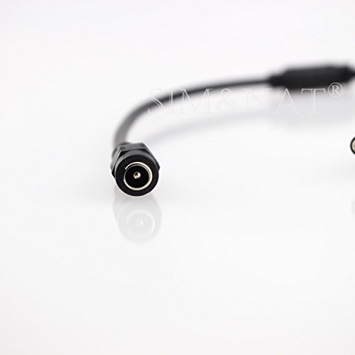 Sim&Nat 1 Female To 2 Male 5.5Mm X 2.1Mm Dc Power Supply Splitter Cord, Y Splitter Adapter Wire, Y-Cable For Security Cctv Parking Camera, Led Strip Light, Pack Of 2 #TOP3