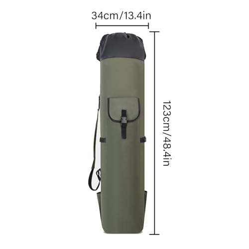 Sac de rangement pour 5 cannes à pêche pliable et multifonction - 4