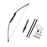 PYMUST 55 '40lbs Recurve-Bogen-Set - Bogenschießen Langbogen mit Fiberglas-Pfeile für Anfänger Jagd & Praxis