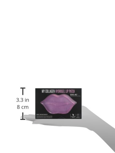 Soo'ae My Collagen Hydrogel Lip Patch - 5 Pcs True Real Collagen Patch For Lips Anti-Oxidant Berry Extracts Firming Cute Fun Lip Mask Great Before Make-Up Moisturizing Soo Ae Sooae Made In Korea #TOP4