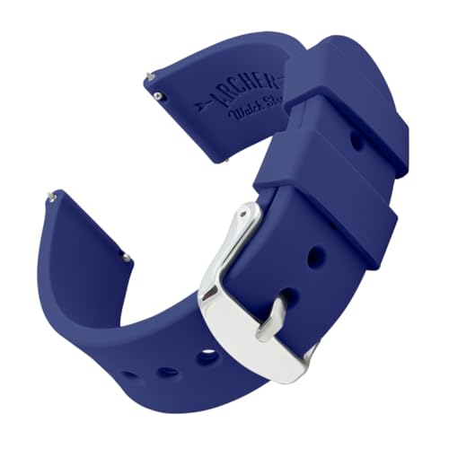 Archer Watch Straps - Uhrenarmbänder aus Silikon mit Schnellverschluss (Kobaltblau, 22mm)