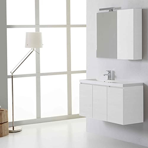 MOBILE BAGNO SOSPESO CON SPECCHIO E PENSILE PROFONDITÀ RIDOTTA Pratico e funzionale, questo mobile da bagno in versione sospesa si rivelerà anche un'ottima soluzione salva spazio. La base è dotata di un vano con ante e per aumentare lo spazio dove riporre i propri oggetti personali Kiamami Valentina, l'esperto di arredo bagno, ha pensato di aggiungere un pensile a lato dello specchio..