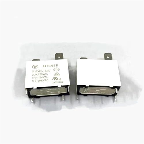 Relais de puissance HF102F-T 12V 20A 4 broches pour courant continu