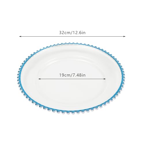 Platos Decorativos Redondos Azules 25 Piezas 32 cm miniatura 7
