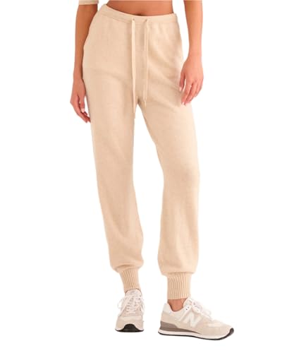 NAADAM Womens The Off-Duty 100% Cashmere Jogger Oatmeal