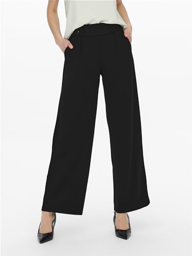 JDY Damen JDYGEGGO New Long Pant JRS NOOS weite Hose, Schwarz, XL/30
