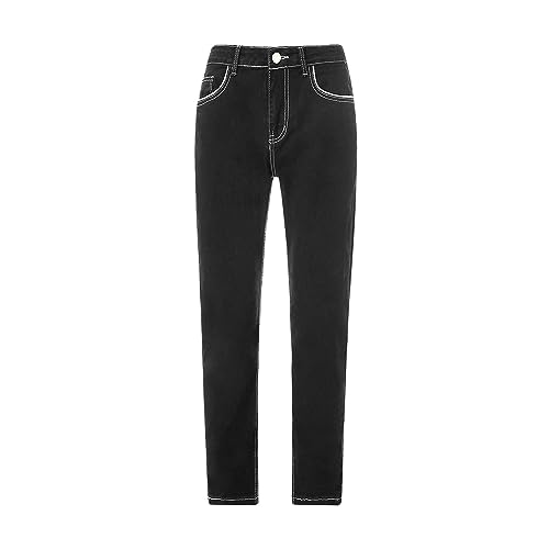 Jeans droits pour hommes pantalon classique denim regular confortable décontracté
