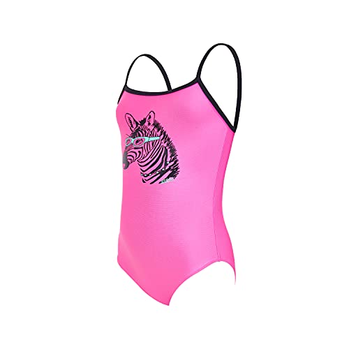 Bañador de natación Zoggs Zebra Classicback rosa deportivo
