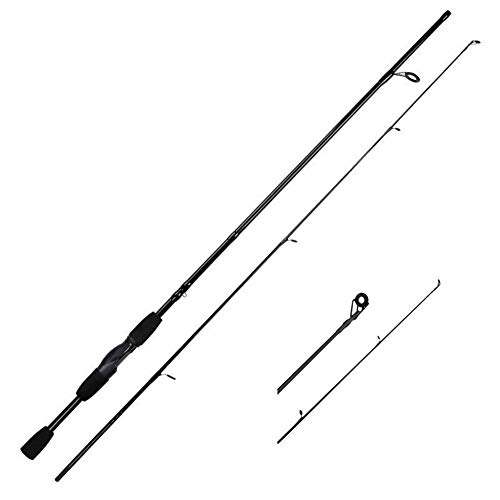 AYXAMO Teleskoprute,Angelrute 1.8M 2.1M Spinnruten 4-21g Wurfgewicht Griff Carbon-Faser-Köder Baitcasting Rod for Angelruten(C Casting Rod,2.1 m)