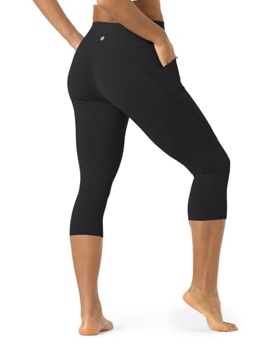 LAPASA Pantalones Leggings 3/4 Capris Mujer Mallas Deportivas con Bolsillo...