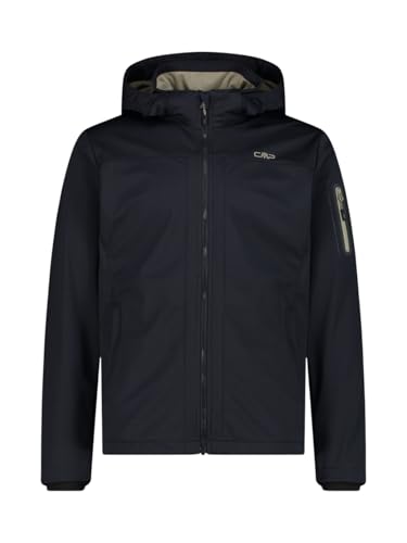 Chaqueta softshell CMP Zip Hood transpirable y resistente al viento frío talla XL