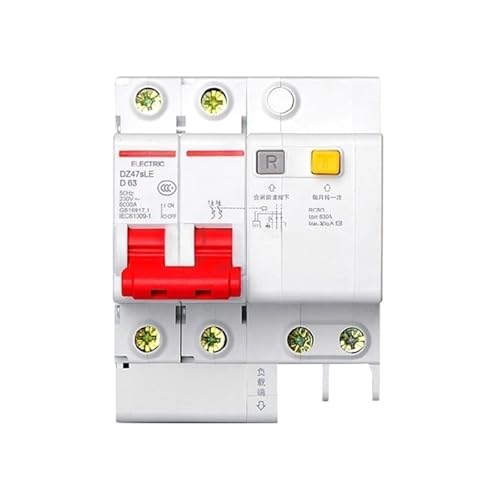 Disjoncteur DZ47sLE protection petites fuites courant différentiel 2P C 20A 100mA tableau