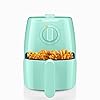 Chefman turbofry 2 quart air fryer dishwasher safe basket tray use little to no oil for healthy food 60 minute timer fry healthier meals fast heat and power indicator light temp control mint  urban country home decor