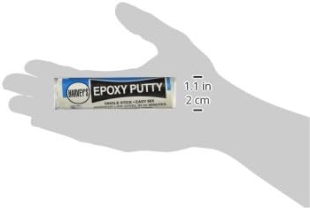 Miniatura 3 de Harvey 44150 Masilla epoxi, 2 onzas, tubo de plástico, grisbeige, sulfuroso, sólido, gris, 2 onzas